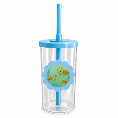 Copo Short Drink Flor Personalizado Tartaruguinhas