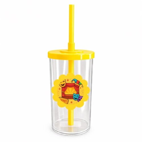 Copo Short Drink Flor Personalizado Teatro Infantil