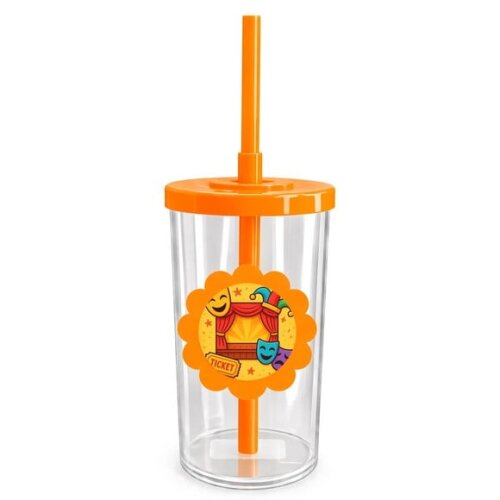 Copo Short Drink Flor Personalizado Teatro Infantil