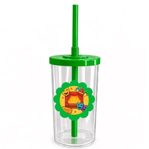 Copo Short Drink Flor Personalizado Teatro Infantil
