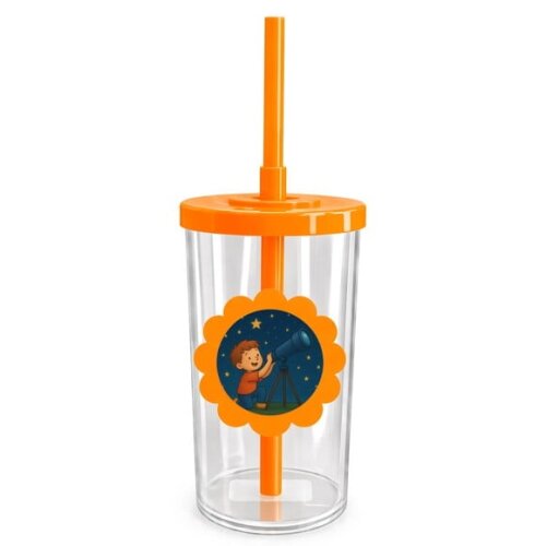 Copo Short Drink Flor Personalizado Telescópio Kids