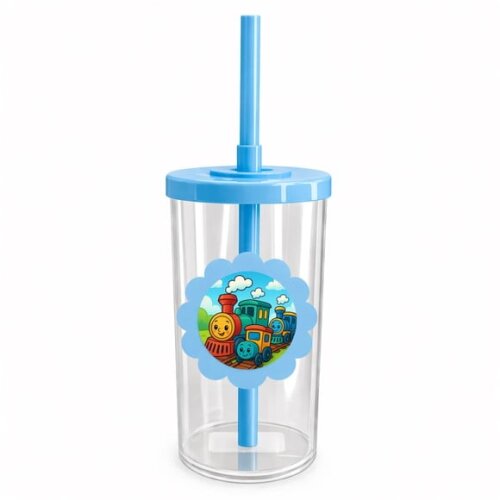 Copo Short Drink Flor Personalizado Trens Antigos