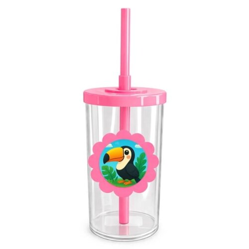 Copo Short Drink Flor Personalizado Tucano
