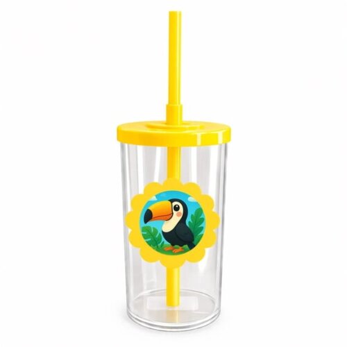 Copo Short Drink Flor Personalizado Tucano
