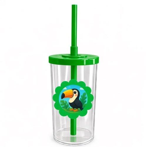 Copo Short Drink Flor Personalizado Tucano