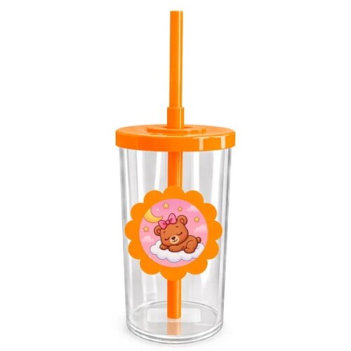 Copo Short Drink Flor Personalizado Ursinha Soninho