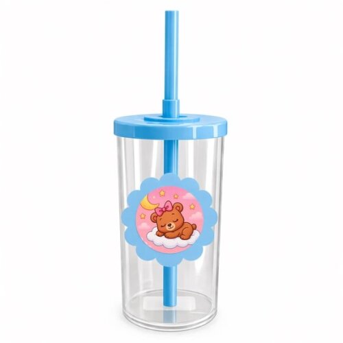 Copo Short Drink Flor Personalizado Ursinha Soninho