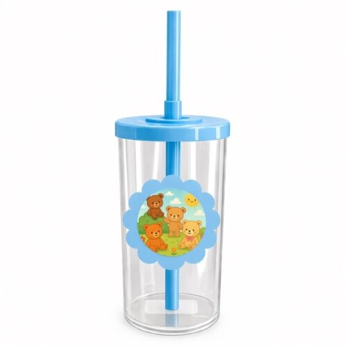 Copo Short Drink Flor Personalizado Ursinhos