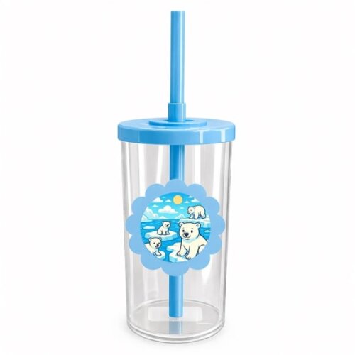 Copo Short Drink Flor Personalizado Ursos Polares