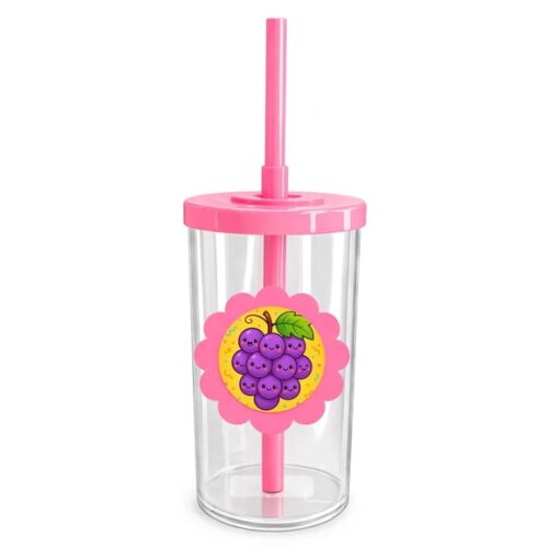 Copo Short Drink Flor Personalizado Uvinhas Fofas
