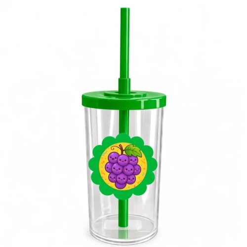 Copo Short Drink Flor Personalizado Uvinhas Fofas