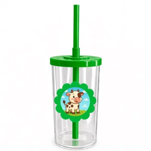 Copo Short Drink Flor Personalizado Vaquinha