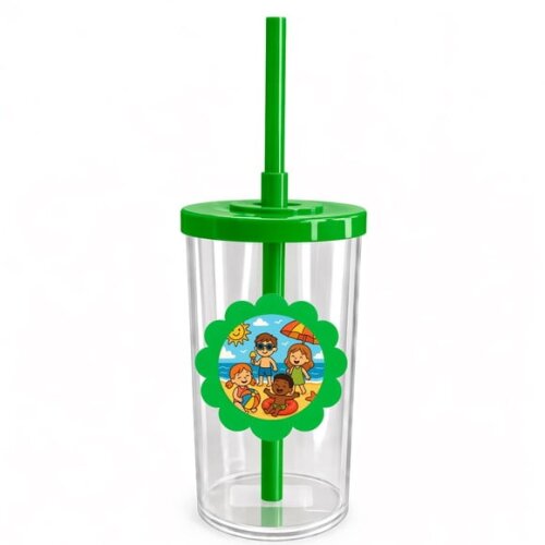 Copo Short Drink Flor Personalizado Verão Divertido