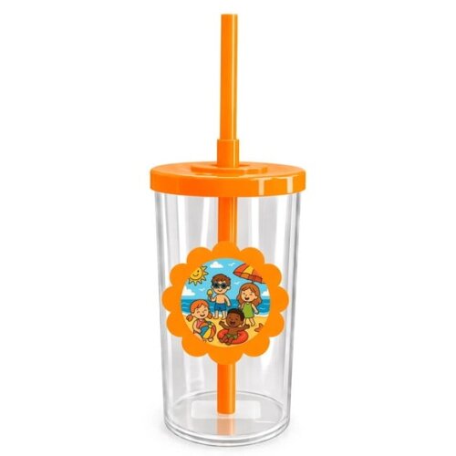 Copo Short Drink Flor Personalizado Verão Divertido