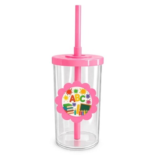 Copo Short Drink Flor Personalizado Volta às Aulas