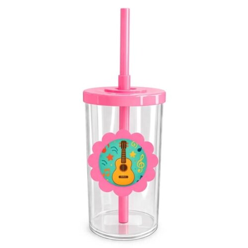 Copo Short Drink Flor Personalizado Violão