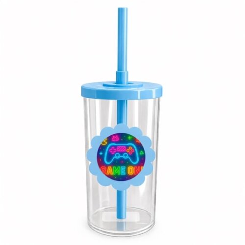 Copo Short Drink Flor Personalizado Video Game Neon