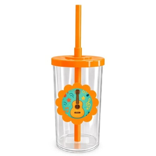 Copo Short Drink Flor Personalizado Violão