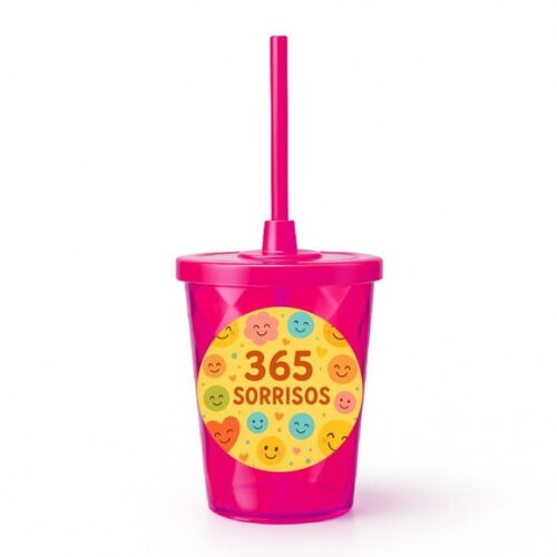 Copo Twister Personalizado 300ml 365 Sorrisos