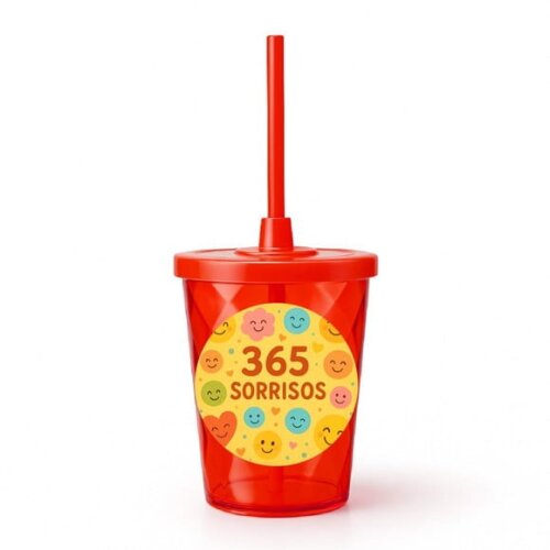 Copo Twister Personalizado 300ml 365 Sorrisos