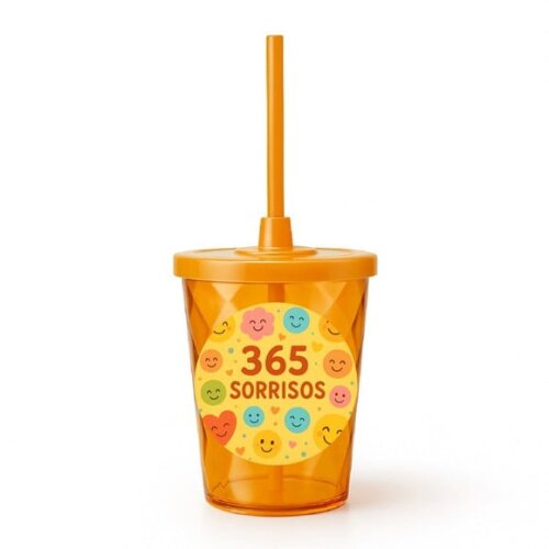 Copo Twister Personalizado 300ml 365 Sorrisos