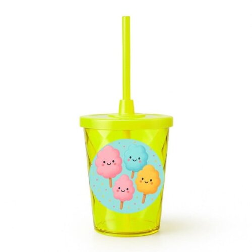 Copo Twister Personalizado 300ml Algodão Doce