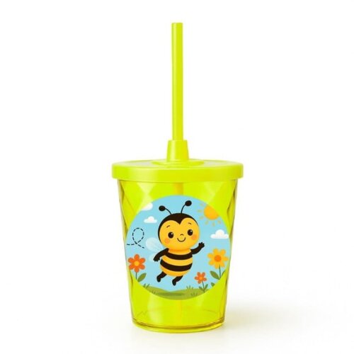 Copo Twister Personalizado 300ml Abelhinha