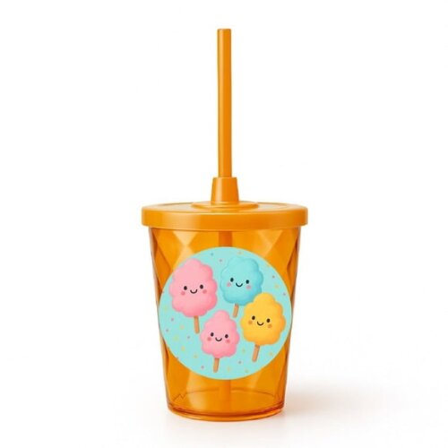 Copo Twister Personalizado 300ml Algodão Doce