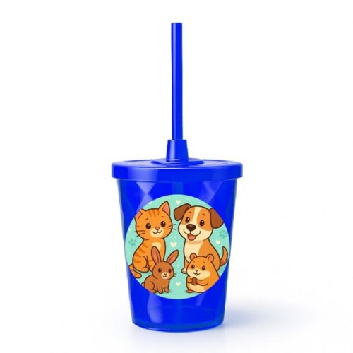 Copo Twister Personalizado 300ml Animais de Estimação