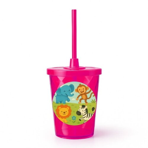 Copo Twister Personalizado 300ml Animais Divertidos