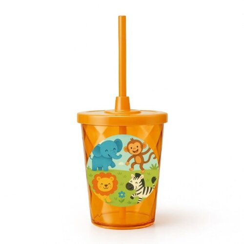 Copo Twister Personalizado 300ml Animais Divertidos