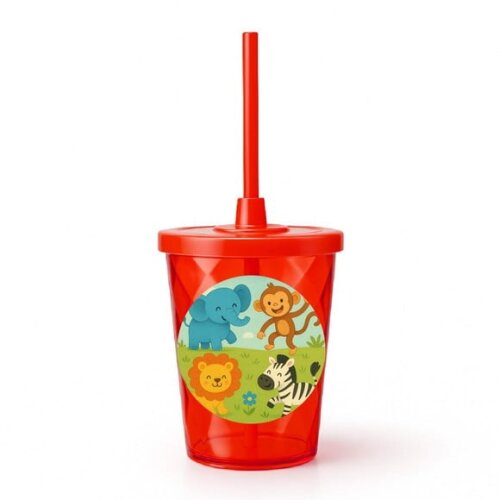 Copo Twister Personalizado 300ml Animais Divertidos