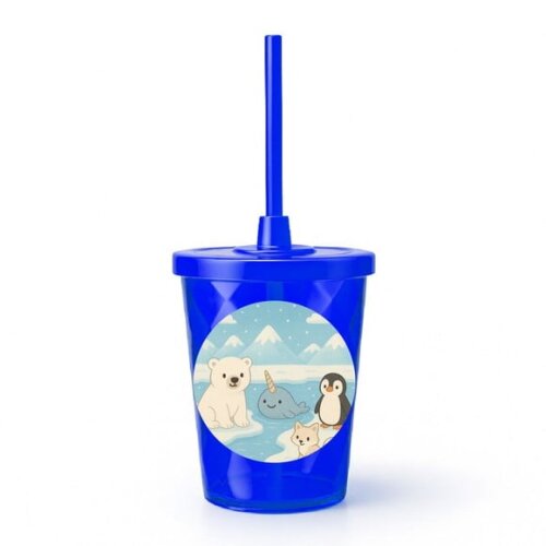 Copo Twister Personalizado 300ml Animais do Ártico