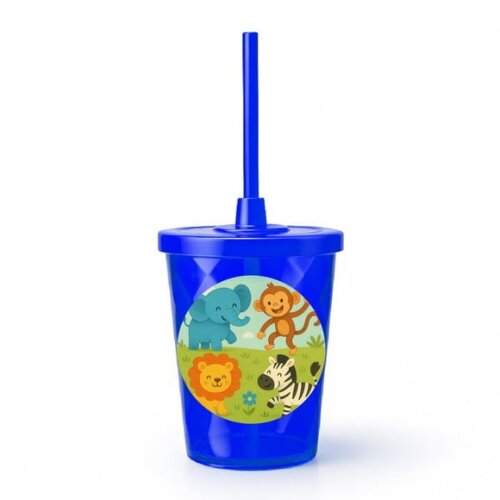 Copo Twister Personalizado 300ml Animais Divertidos