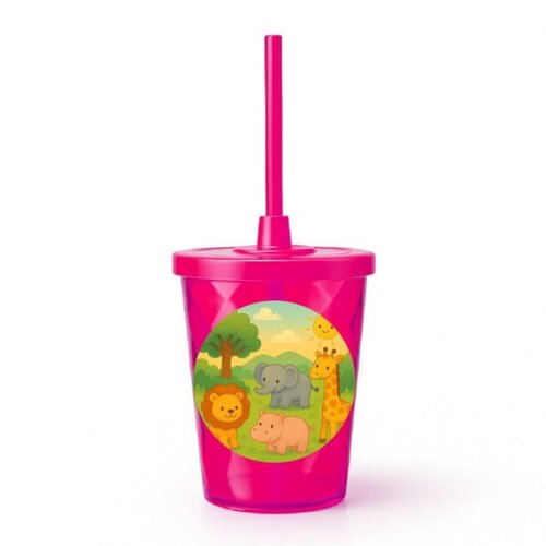 Copo Twister Personalizado 300ml Animais Selvagens