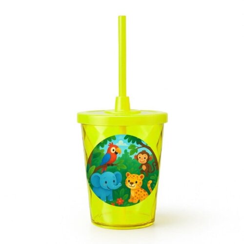 Copo Twister Personalizado 300ml Animais Tropicais