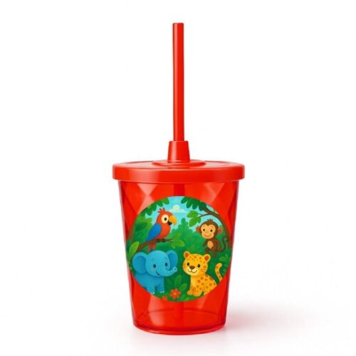 Copo Twister Personalizado 300ml Animais Tropicais
