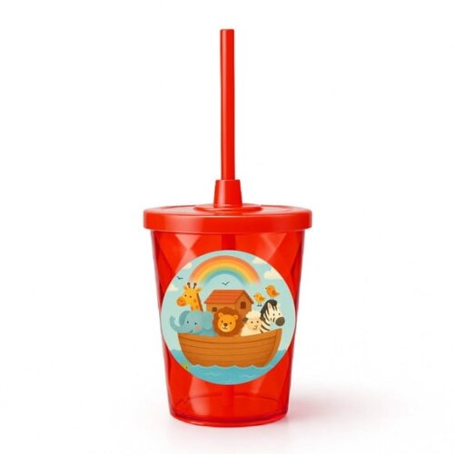 Copo Twister Personalizado 300ml Arca de Noé