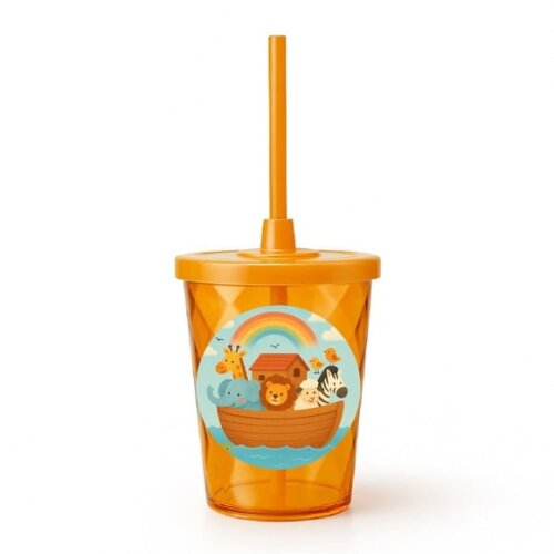 Copo Twister Personalizado 300ml Arca de Noé