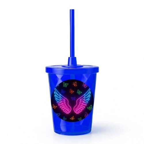 Copo Twister Personalizado 300ml Asas Neon