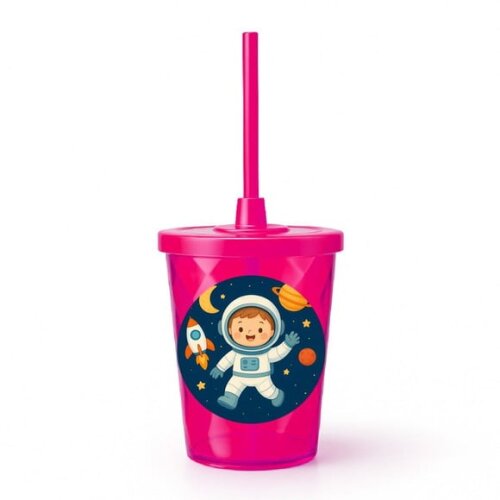 Copo Twister Personalizado 300ml Astronauta