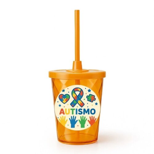 Copo Twister Personalizado 300ml Autismo