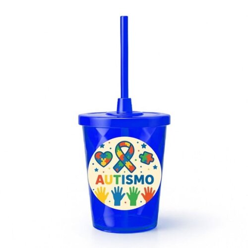 Copo Twister Personalizado 300ml Autismo