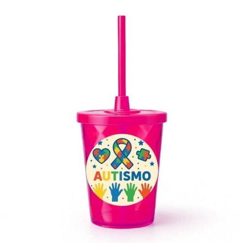 Copo Twister Personalizado 300ml Autismo
