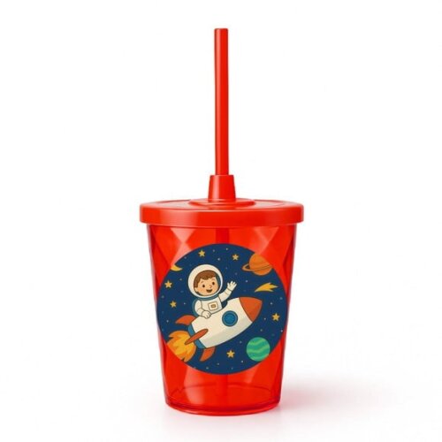 Copo Twister Personalizado 300ml Aventura Espacial