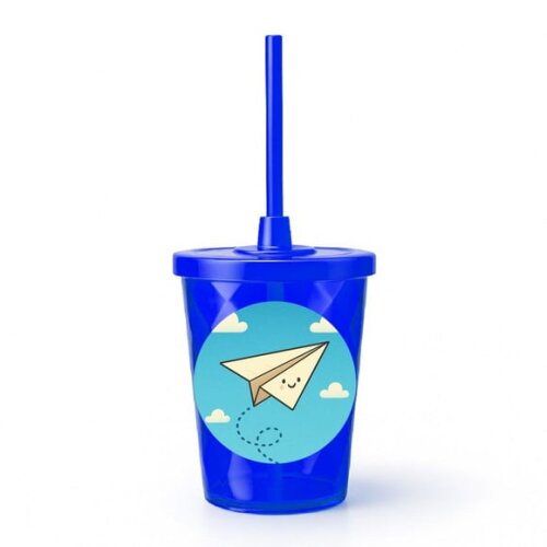 Copo Twister Personalizado 300ml Aviãozinho de Papel