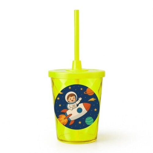 Copo Twister Personalizado 300ml Aventura Espacial