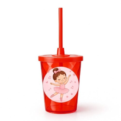 Copo Twister Personalizado 300ml Bailarina