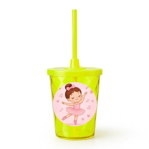 Copo Twister Personalizado 300ml Bailarina