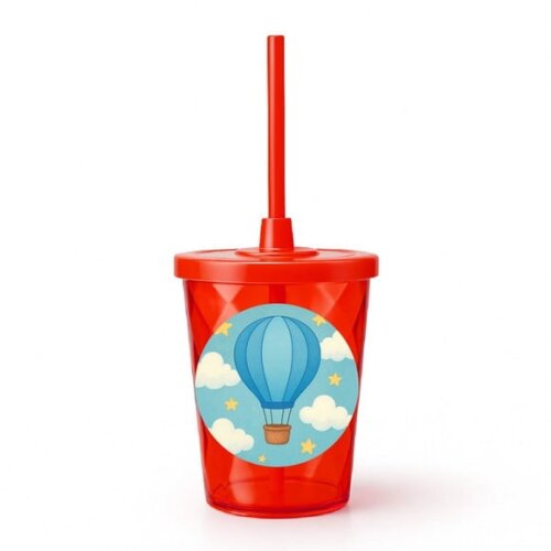 Copo Twister Personalizado 300ml Balão de Ar Azul